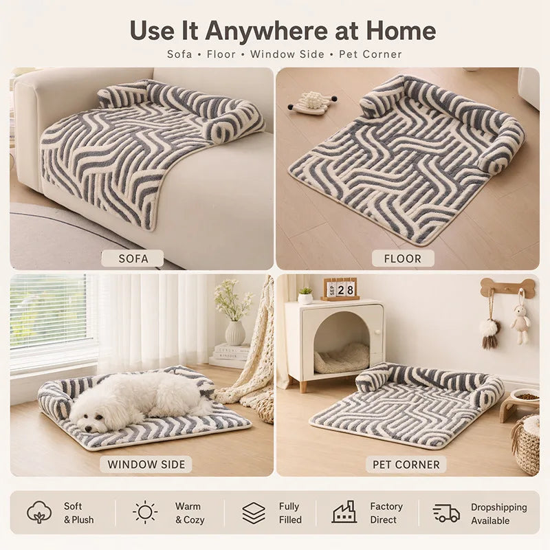 Scratch Resistant Pet Sofa Cover Washable Non-Slip Couch Protector for Dogs Cats Furniture