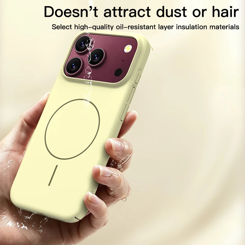 For Magsafe Wireless Charging Skin Matte PC Magnetic Case For Apple iPhone 18 Pro Max iPhone18ProMax 5G Slim Hard Back Cover