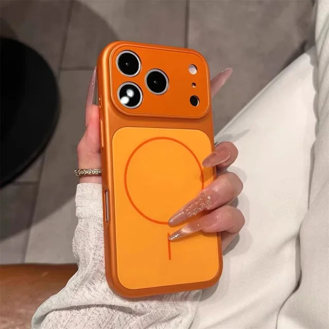 For iPhone 18 Pro Max Luxury Magsafe Magnetic Hard PC Frame Phone Case For iPhone 17 16 15 14 13 Lens Protective Matte Cover
