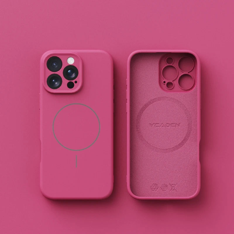 Soft Liquid Silicone For Magsafe Phone Case For iPhone 18 17 Air 16 Plus 15 14 13 12 17 Pro Max Wireless Charging Matte Cover