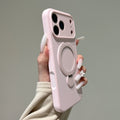 360° Rotate Fold Magnetic Ring Holder Stand Case For iPhone 18 Pro Max 17 Air 16 15 14 13 Magsafe Soft Liquid Silicone Cover