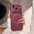 For iPhone 18 Pro Max Luxury Magsafe Magnetic Hard PC Frame Phone Case For iPhone 17 16 15 14 13 Lens Protective Matte Cover