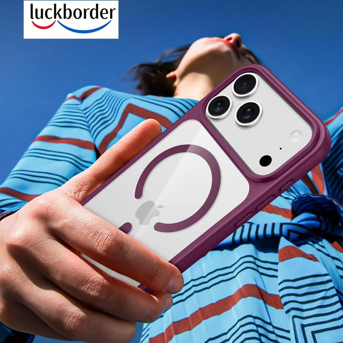 With Screen Protector Acrylic Magnetic Transparent Phone Case For iPhone 18 17 Pro Max,Slim Drop Protection Protective Cell Case