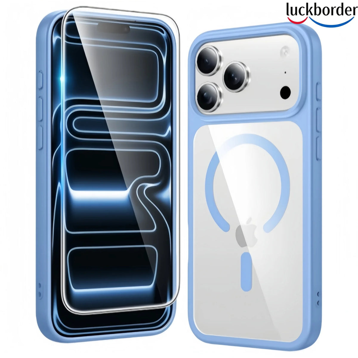 With Screen Protector Acrylic Magnetic Transparent Phone Case For iPhone 18 17 Pro Max,Slim Drop Protection Protective Cell Case