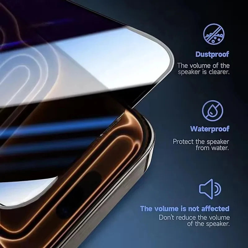 3Pcs Privacy Screen Protector For iPhone 17 13 14 15 16 18 Pro Max Oleophobic Coating Dust Free Easy Installation For iPhone Air