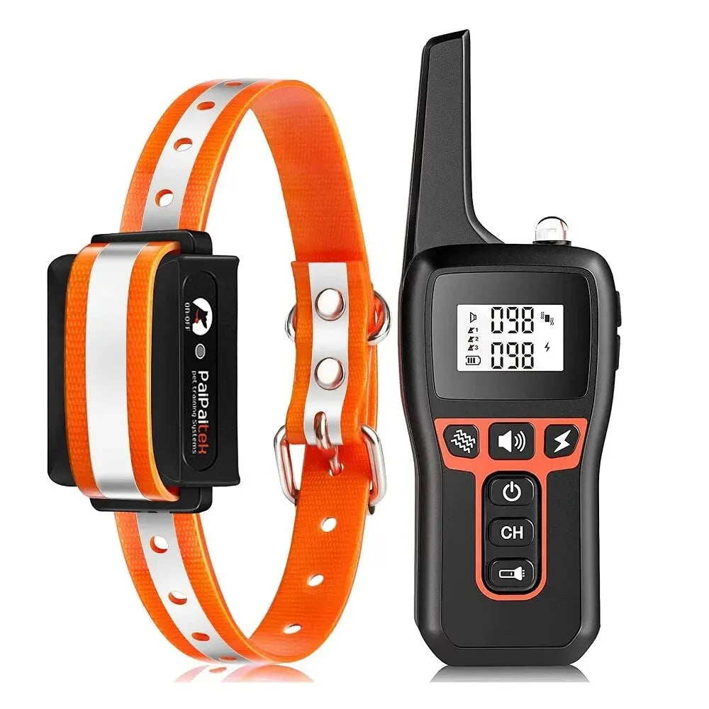 1000M Dog Training Collar ,Universal Dog Bark Collar,Waterproof Rechargeable ,Dog Shock Collar with Remote and Auto Modes Collar