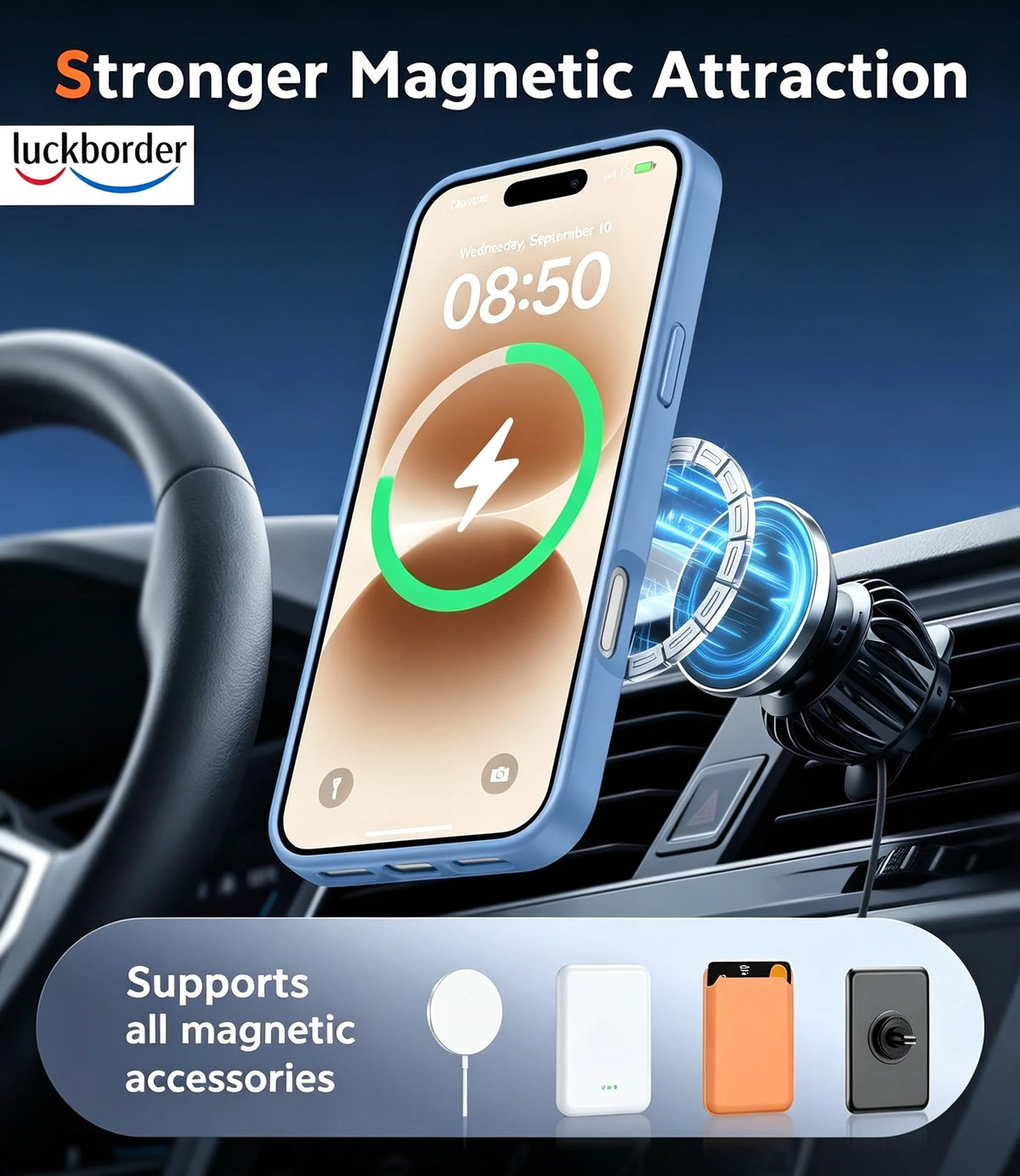 With Screen Protector Acrylic Shell Magnetic Transparent Phone Case For IPhone 18 17 Pro Max,Rugged Drop Protection Cell Cover