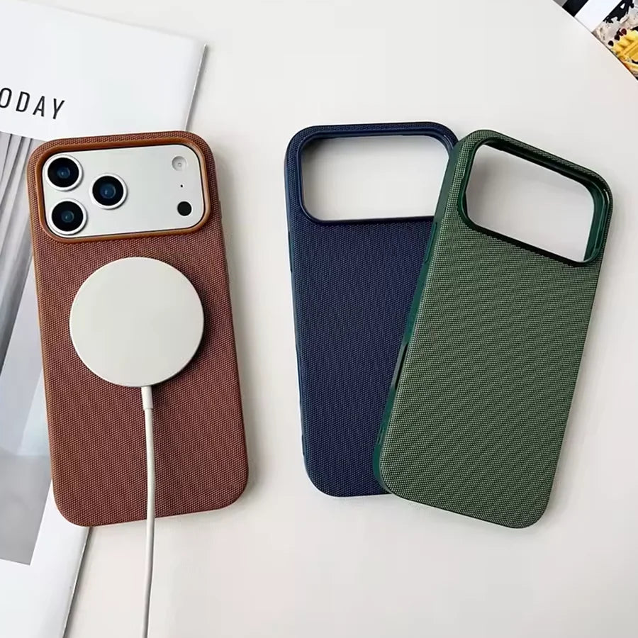 Original High Quality Tech Woven Case For IPhone 18 17 16 15 14 13 12 11 Pro Max For Magsafe Magnetic TechWoven Protecter Cover