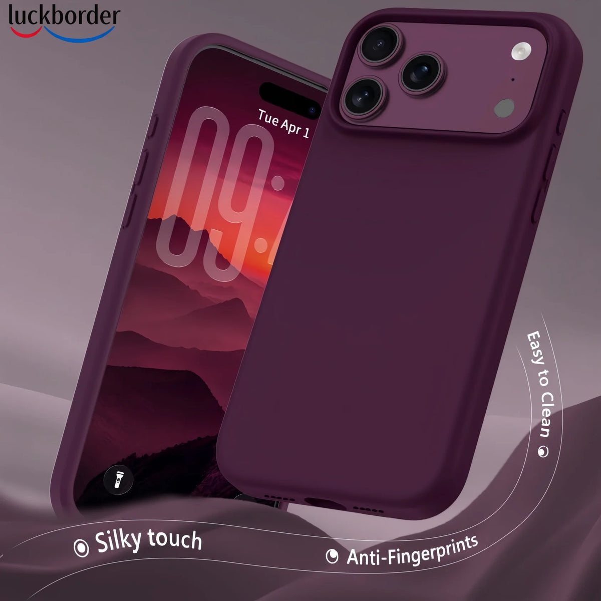 For iPhone 17 18 Pro Max Case,Liquid Silicone 3-in-1,Shockproof Case,Microfiber Lining, Includes Screen & Lens Protectors