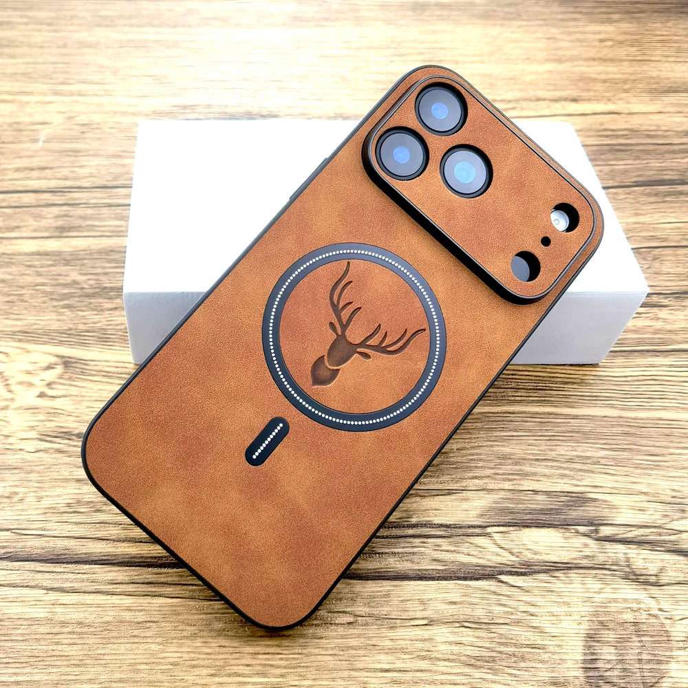 Luxury Leather Retra Case For iPhone 18 17 Air 16 E 16E 15 14 13 12 11 Pro Max 17Pro 16Pro For Magsafe Wireless Charge Covers