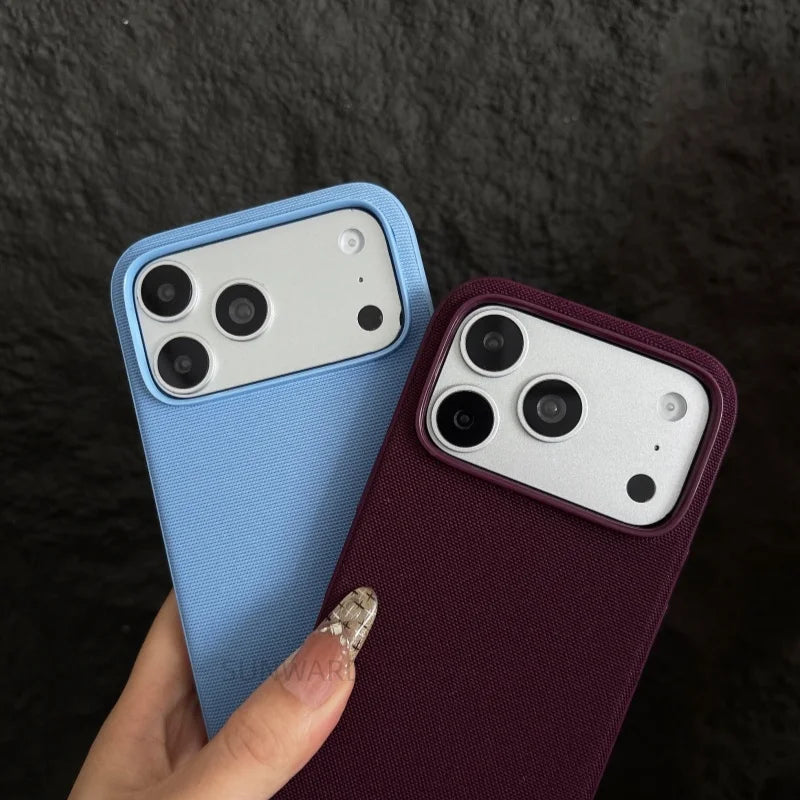Original Technology Woven Fabric For Magsafe Magnetic Phone Case For iPhone 17 Air 16 15 14 Plus 13 12 11 18 Pro Max Boxed Cover