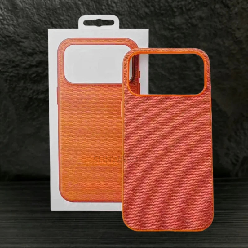 Original Technology Woven Fabric For Magsafe Magnetic Phone Case For iPhone 17 Air 16 15 14 Plus 13 12 11 18 Pro Max Boxed Cover