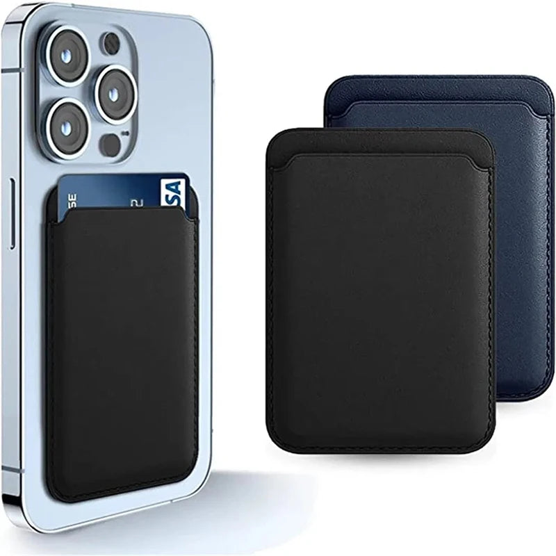 Phone Magnet Leather  Card Wallet Phone Case For iPhone 17 16 16e 15 14 13 12 11 18 Pro Max Plus Magsafe Magnetic Card Holder