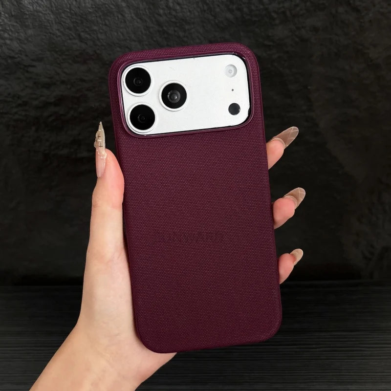 Original Technology Woven Fabric For Magsafe Magnetic Phone Case For iPhone 17 Air 16 15 14 Plus 13 12 11 18 Pro Max Boxed Cover