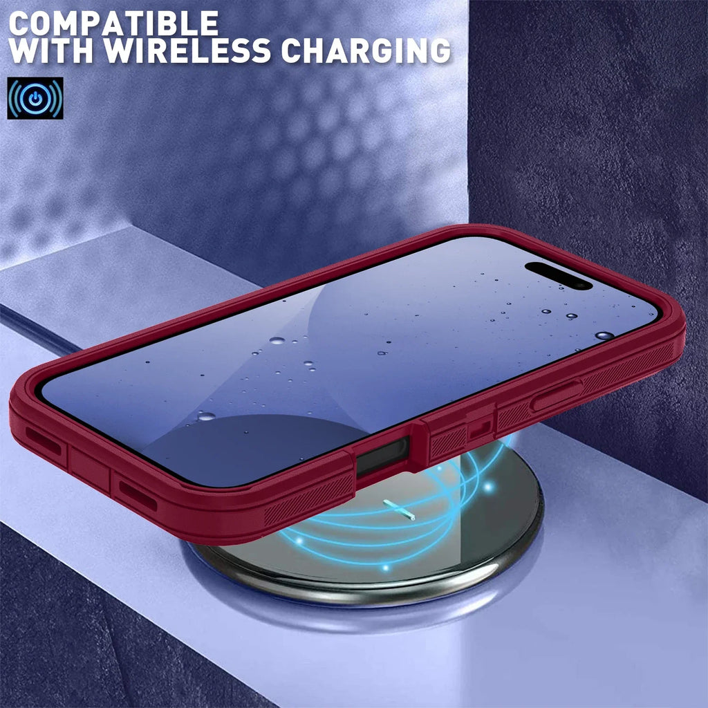 Military Grade OTT Armor Box Defender with Clip Case for IPhone 18 Pro Max 17 16 15 14 Pro for Magsafe Magnetic Anti-drop Cover
