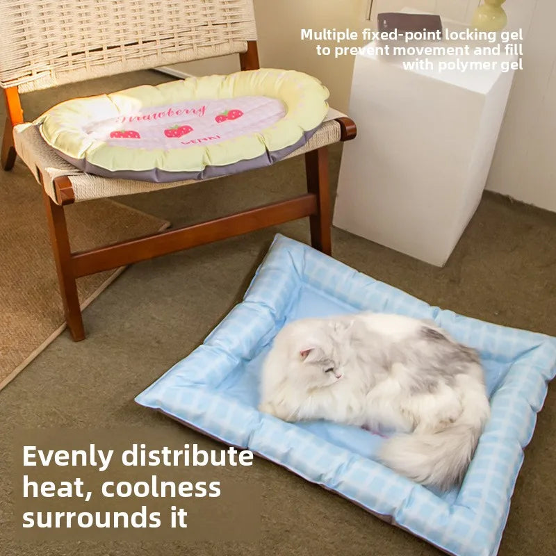 Butterfly Strawberry Sweetheart Cooling Nest for Cats and Dogs, Summer  Refreshing,  Durable Sleeping Nest, Pet Supplies
