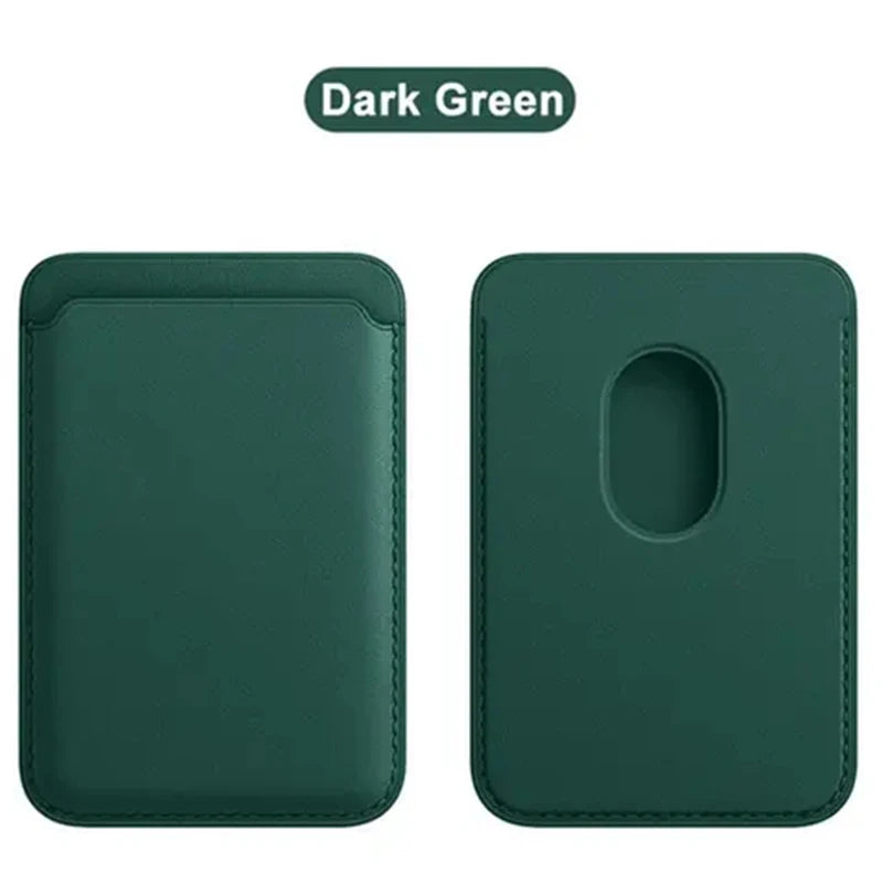 Phone Magnet Leather  Card Wallet Phone Case For iPhone 17 16 16e 15 14 13 12 11 18 Pro Max Plus Magsafe Magnetic Card Holder