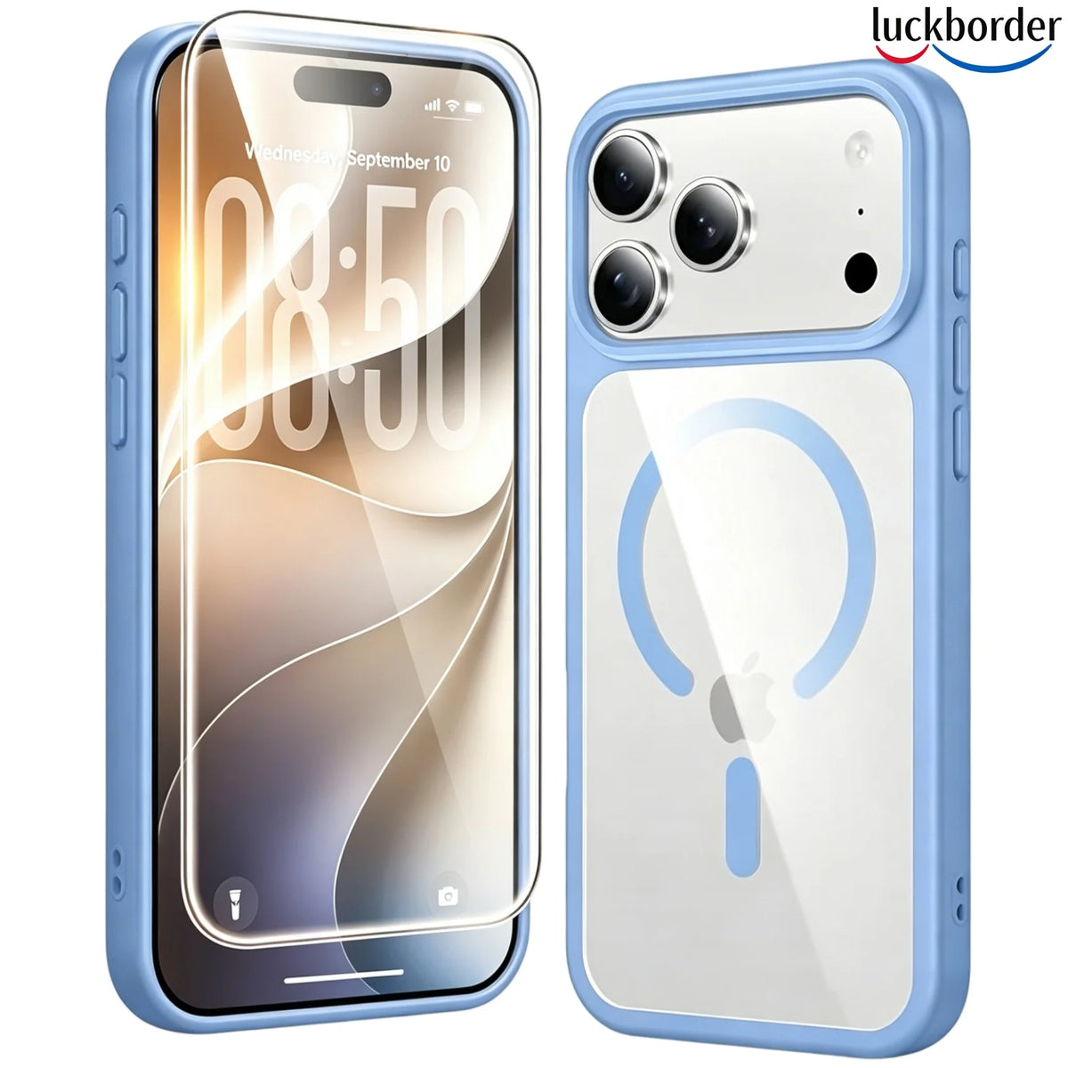 With Screen Protector Acrylic Shell Magnetic Transparent Phone Case For IPhone 18 17 Pro Max,Rugged Drop Protection Cell Cover