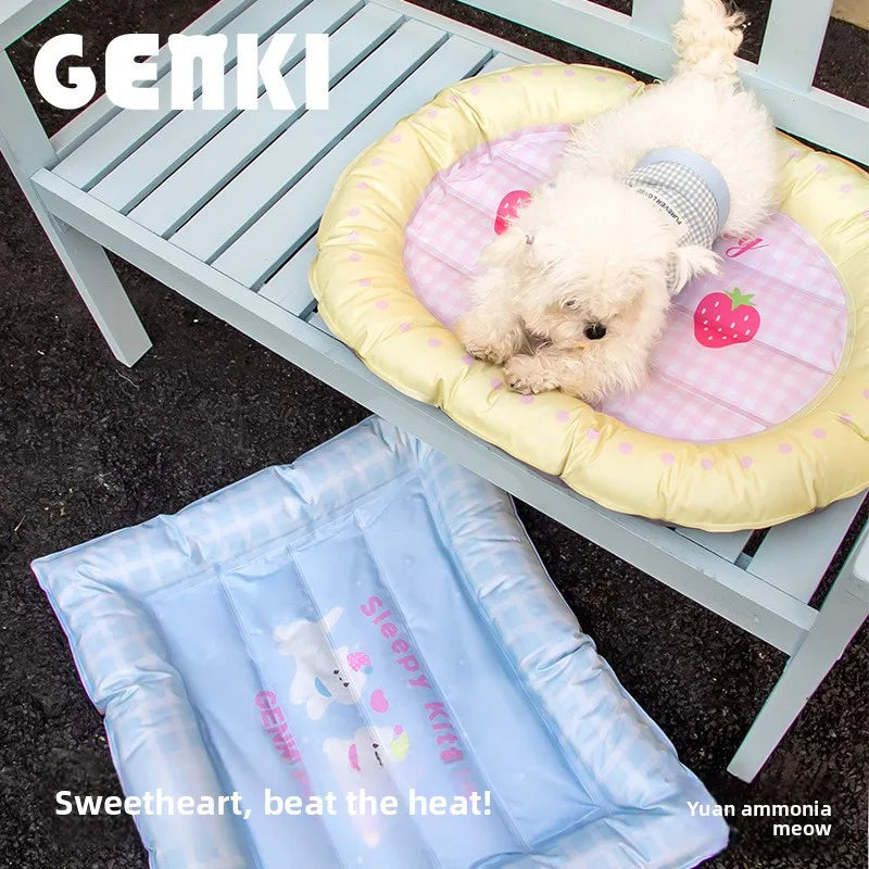 Butterfly Strawberry Sweetheart Cooling Nest for Cats and Dogs, Summer  Refreshing,  Durable Sleeping Nest, Pet Supplies