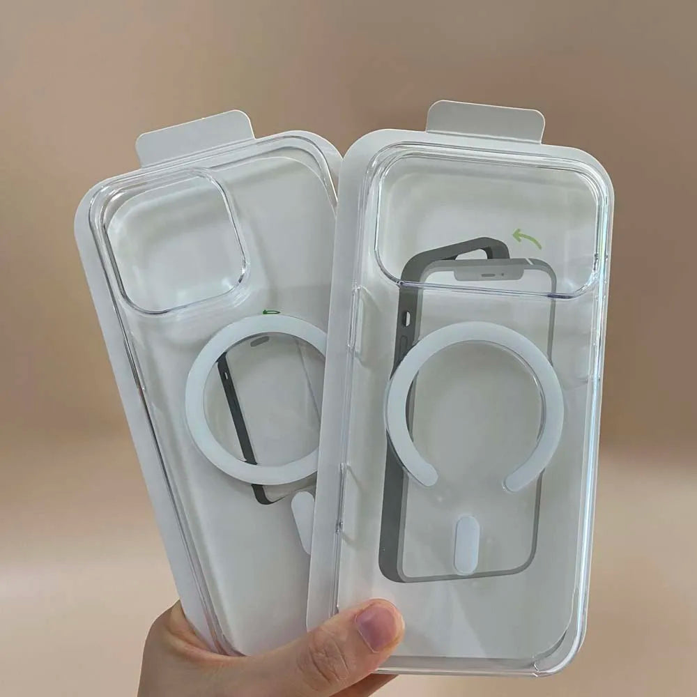 Original Magnetic For Magsafe Case For iPhone 18 17 16 15 14 13 12 Pro Max Air Clear Shockproof With Touch Camera Button