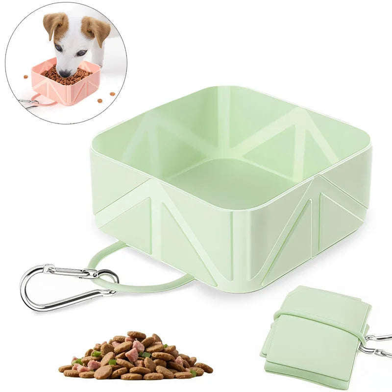 Dog Bowl Pet Travel Collapsible Bowls, Portable Foldable Cats Dogs Water Dish Puppy Bowl for  Walking Traveling Outdoors