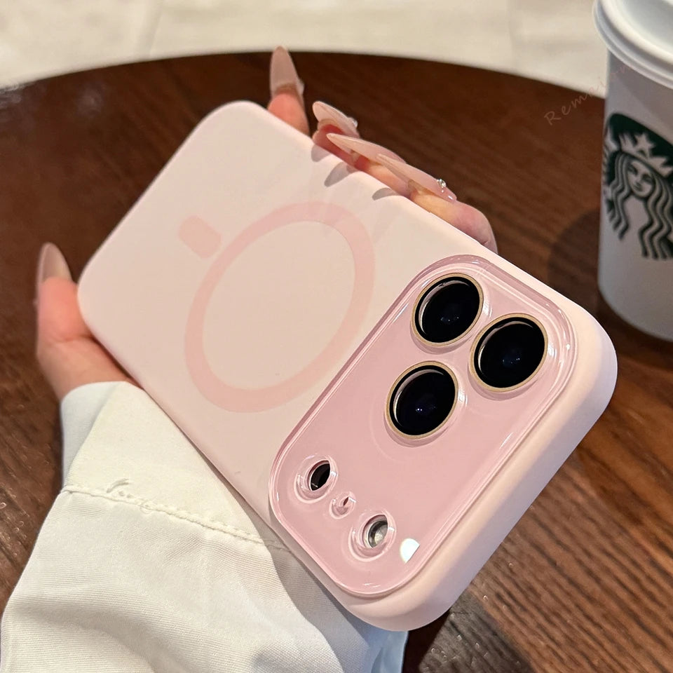 Liquid Silicone Magnetic Phone Case For iPhone 18 Pro Max 17 Air 11 12 13 15 14 16 Plus Magsafe Wireless Charge Protector Cover