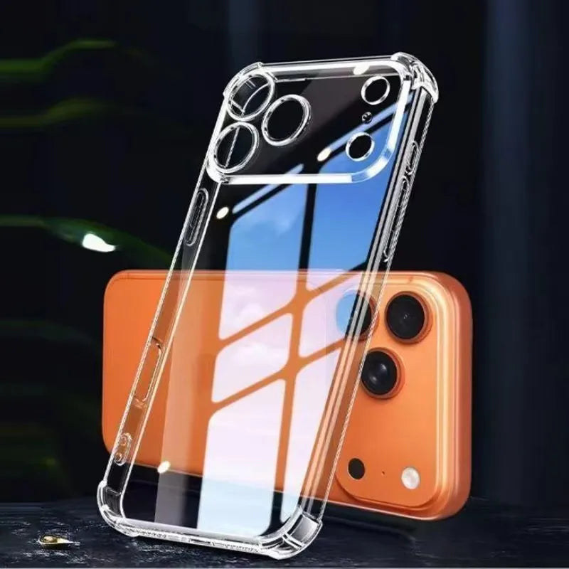 Ultra Thin Clear TPU Phone Cases For iPhone18 17 Pro Max iPhone 17 18 Pro Air Shockproof Case Transparent Silicone Protect Cover