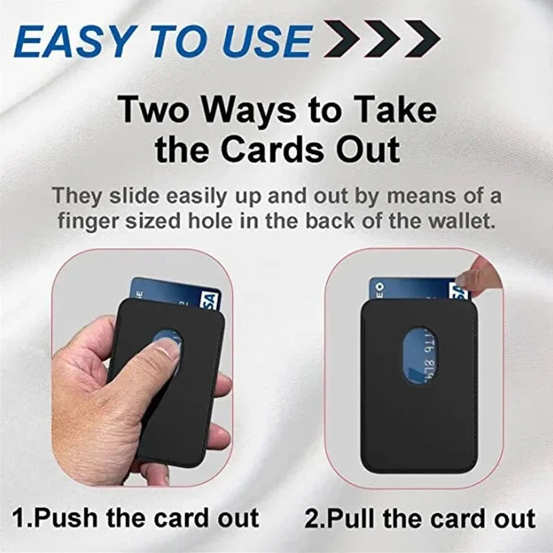 Phone Magnet Leather  Card Wallet Phone Case For iPhone 17 16 16e 15 14 13 12 11 18 Pro Max Plus Magsafe Magnetic Card Holder