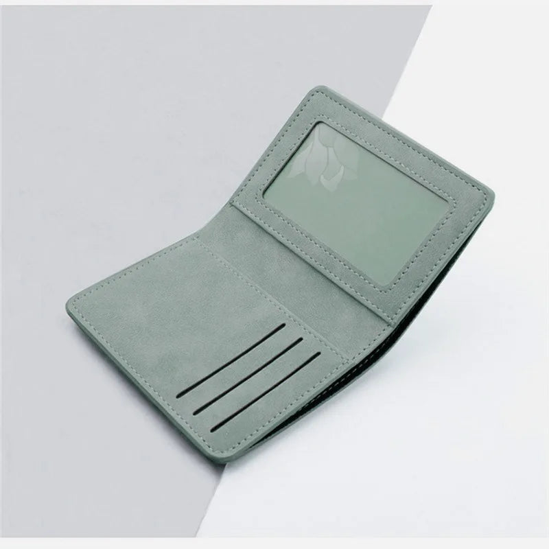 Men/Women Fashion Wallet ID/credit Card Holder Wallet for Men Multi-Card BagHolder Two Fold Small Wallet Black/gray Coin Purse