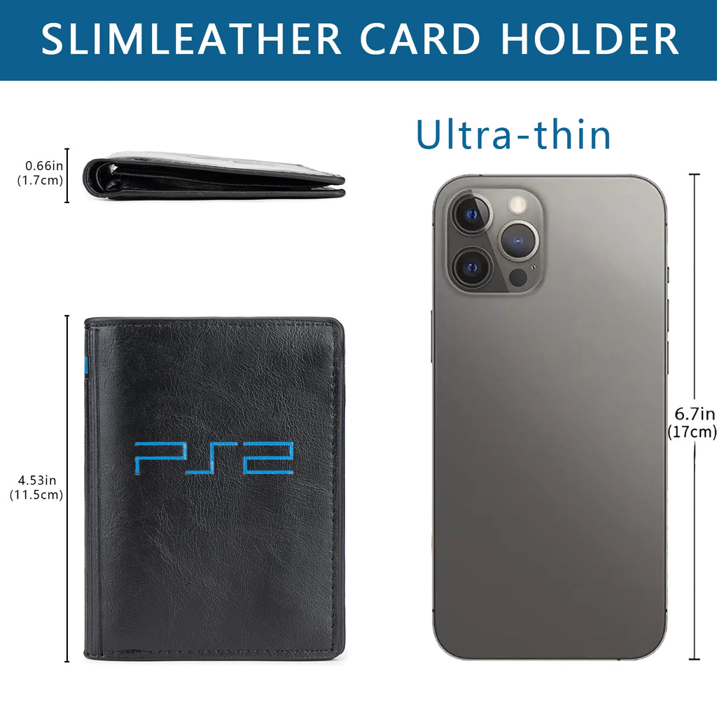 Men's Cartoon Bi-Fold Wallet, Simple Thin Wallet, Portable Casual Card Holder