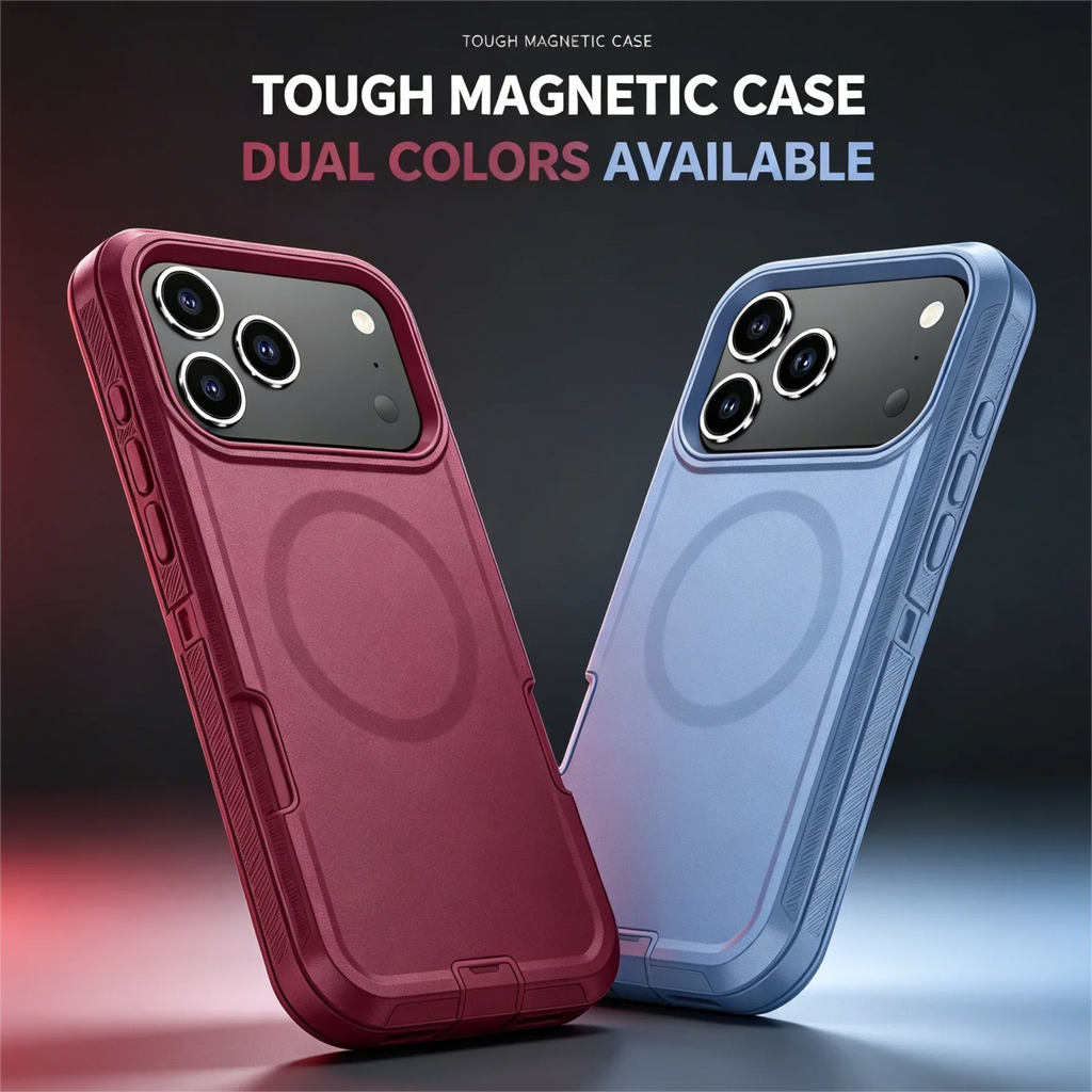Military Grade OTT Armor Box Defender with Clip Case for IPhone 18 Pro Max 17 16 15 14 Pro for Magsafe Magnetic Anti-drop Cover