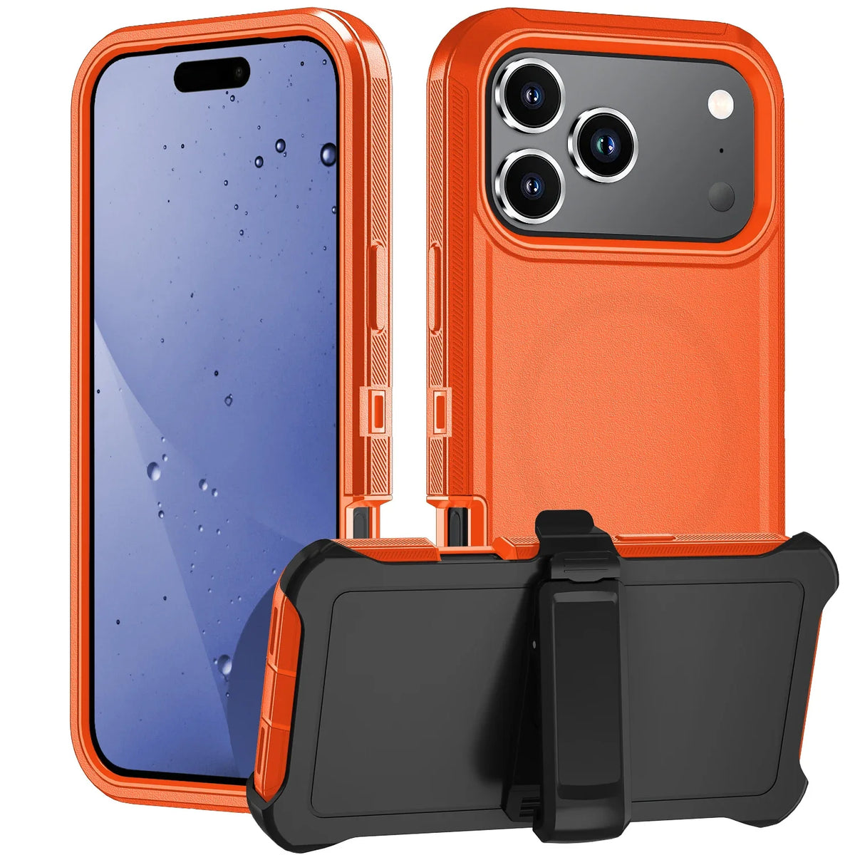 Military Grade OTT Armor Box Defender with Clip Case for IPhone 18 Pro Max 17 16 15 14 Pro for Magsafe Magnetic Anti-drop Cover