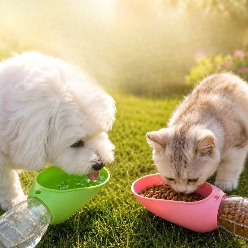 Universal Silicone Pet Water Bottle Dog Cat Drinking Bowl Outdoor Feeding Water Portable Drinking Cup Pets Water Dispenser