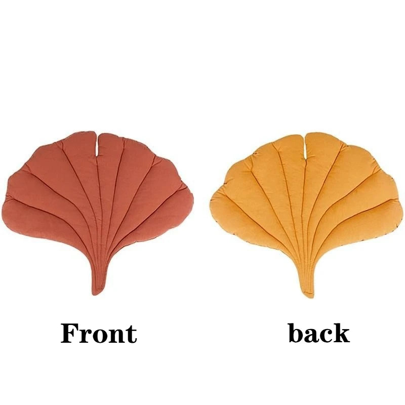 Stylish Leaf Pet Cushion Reversible Soft Washable Non Slip Bed Mat for Cats Dogs Indoor Travel Camping Comfort Travel Gear