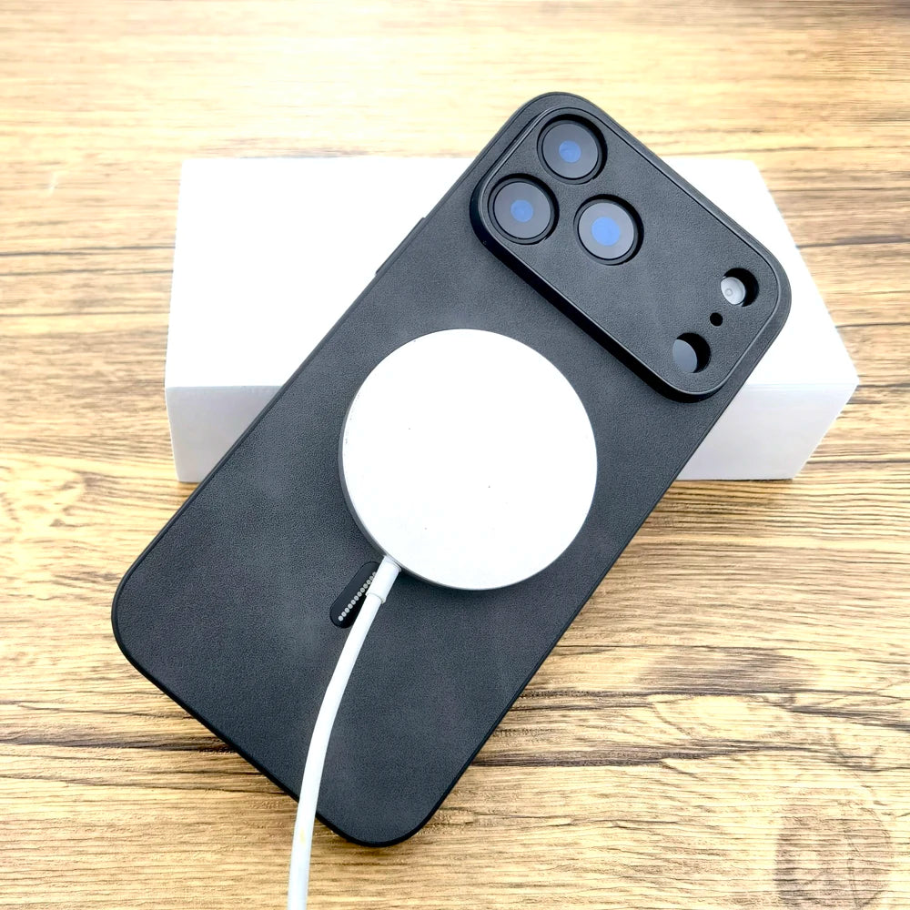 Luxury Leather Retra Case For iPhone 18 17 Air 16 E 16E 15 14 13 12 11 Pro Max 17Pro 16Pro For Magsafe Wireless Charge Covers