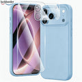 For iPhone 17 18 Pro Max Case,Liquid Silicone 3-in-1,Shockproof Case,Microfiber Lining, Includes Screen & Lens Protectors