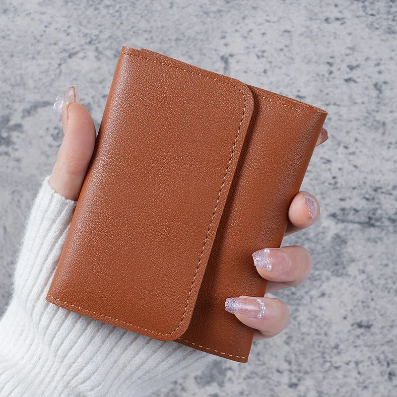 Simple And Short Lady Purse Student Ticket Holder Multi-function Card Bag