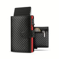 Slim RFID Blocking Men's Wallet with Pop up Card Holder Automatic Credit Card Case
