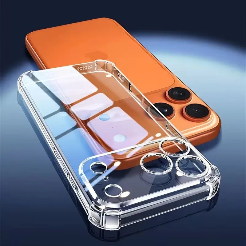 Ultra Thin Clear TPU Phone Cases For iPhone18 17 Pro Max iPhone 17 18 Pro Air Shockproof Case Transparent Silicone Protect Cover