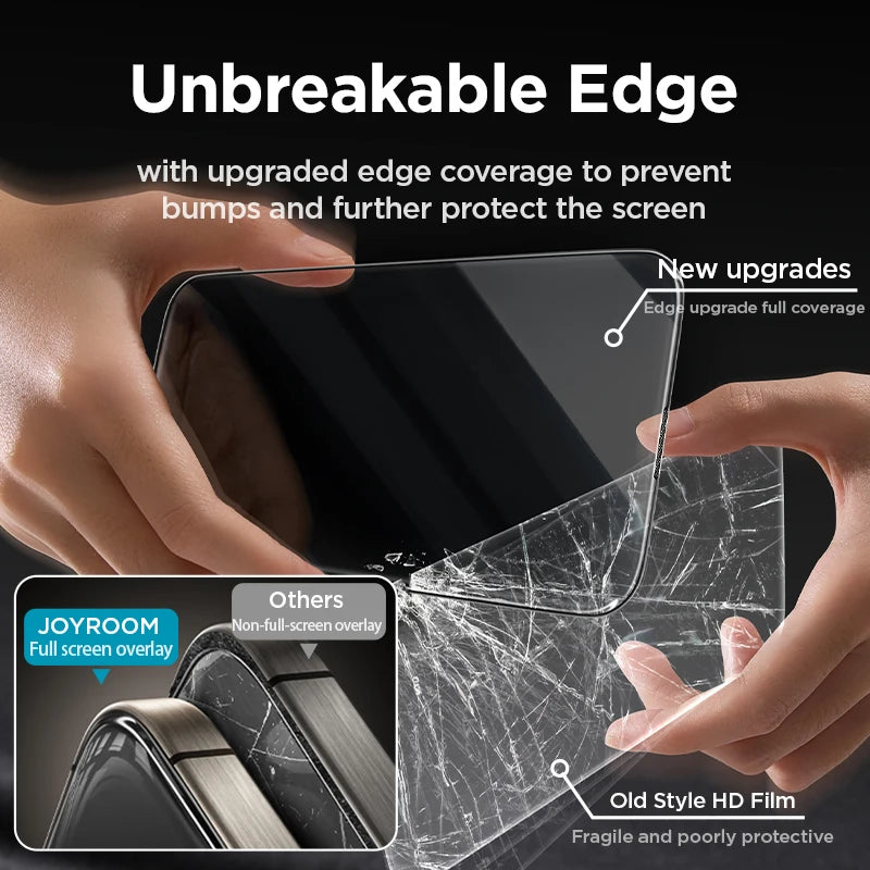 Joyroom 1/2/3pcs HD Glass For iPhone 18 17 16 15 14 13 12 Pro Max Screen Protector For iPhone 18 17 Pro Max Glass Tempered Glass