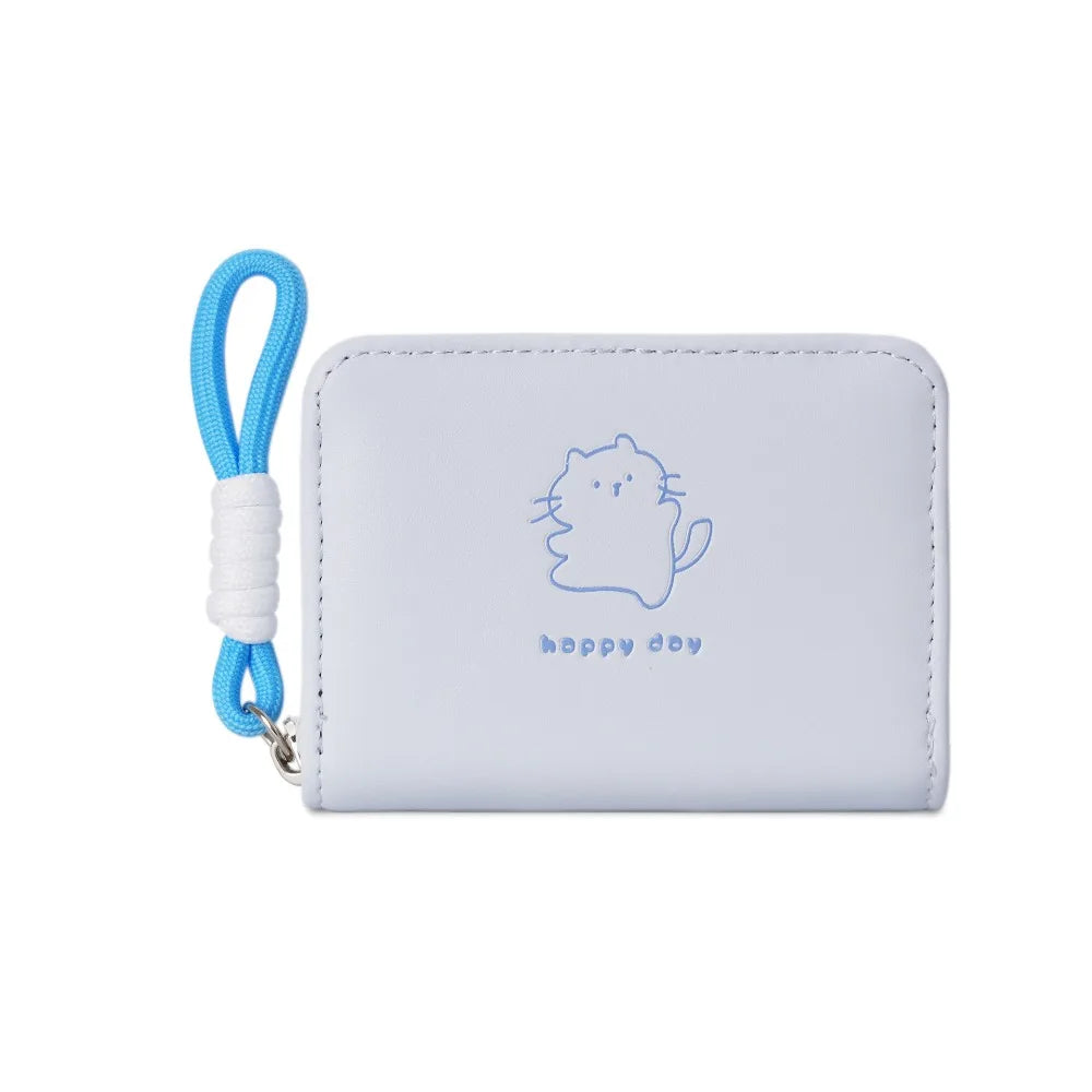 New Cartoon Women Wallet Bear Rabbit Cat Pu Leather Coin Purse Short Wallet