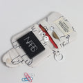 1 Pc Cute Student Coin Purse Card Simplicity Floral Korean Fashion Wallet Card Holder for Girls Portable Cute Small Storage Bag