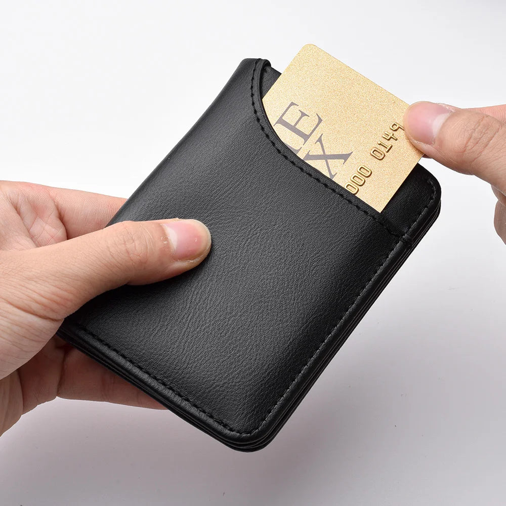 Men's Wallet Vertical Multi Card Small Wallet Driver's License Youth Mini Student Change Bag Card Bag