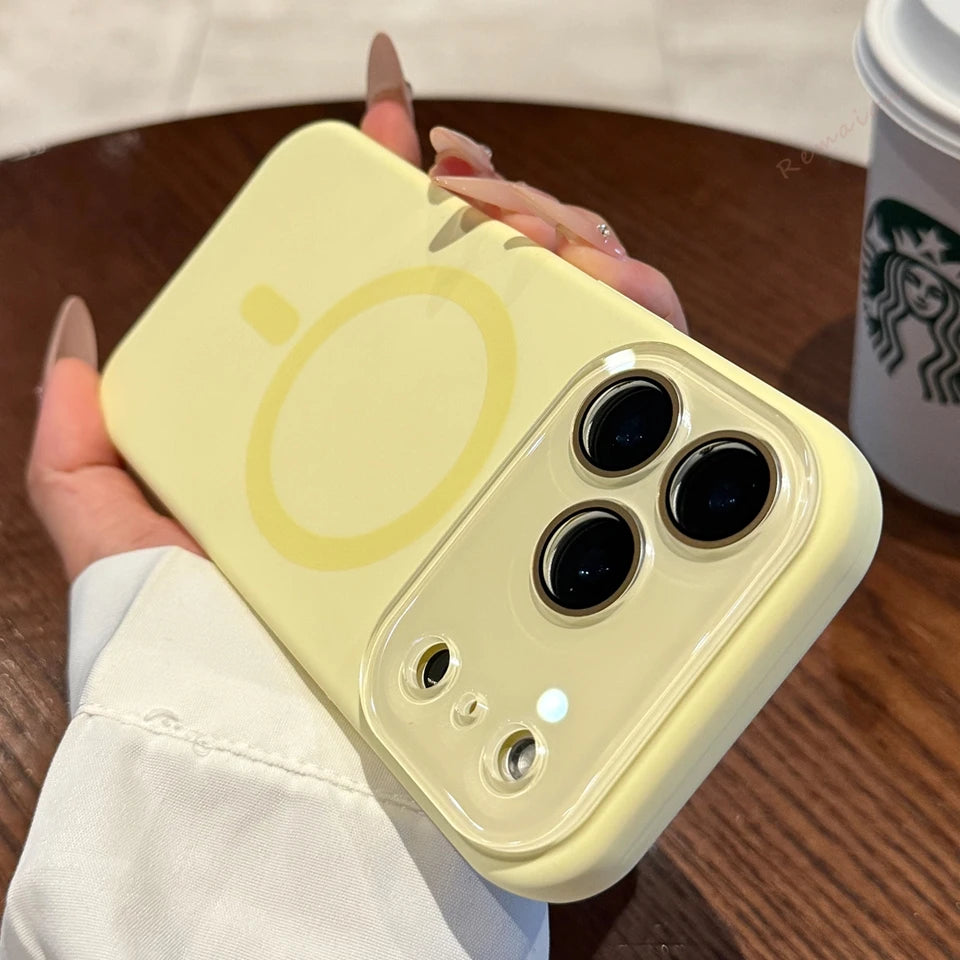 Liquid Silicone Magnetic Phone Case For iPhone 18 Pro Max 17 Air 11 12 13 15 14 16 Plus Magsafe Wireless Charge Protector Cover