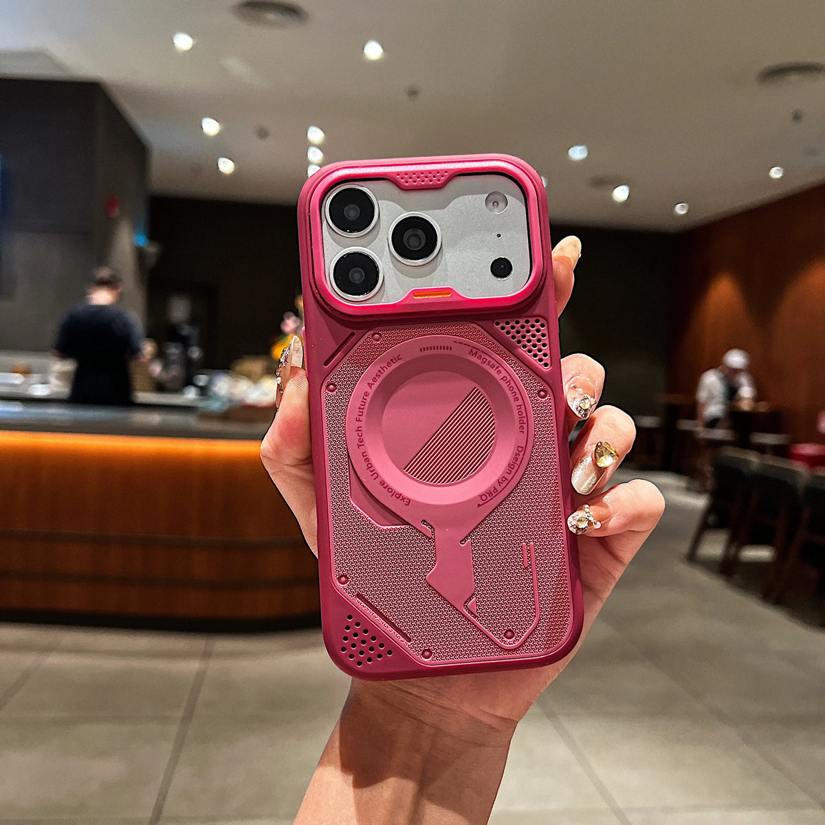 Magneti Mecha Style Cool Original High Quality Phone Case For iPhone 18 17 16 E 15 14 Plus 13 Pro Max   Simple Cover For Magsafe