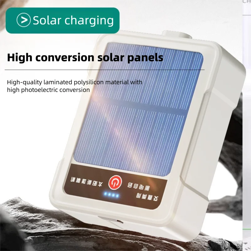 Solar Charging Outdoor Fishing Oxygen Pump Aquarium Aerator Household Silent Fish Tank Aerator Large Air Volume