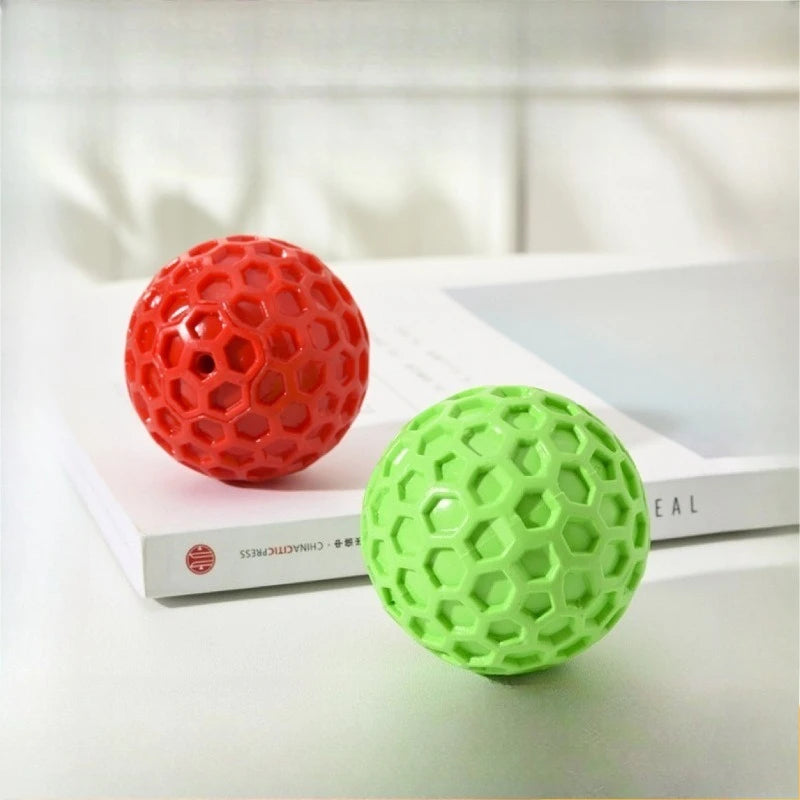 1-3pcs Indestructible Squeaky Dog Toys Interactive Dog Balls Natural Rubber Puppy Ball for Dog Chew Toys Random Color