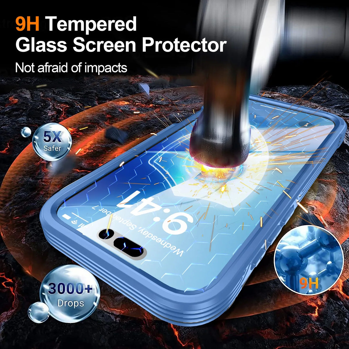 Shockproof Magnetic Case for iPhone 18 17 Pro Max 17 Pro Air 18 Pro Dropproof 360 Protective Anti-Collision Cover Screen Protect
