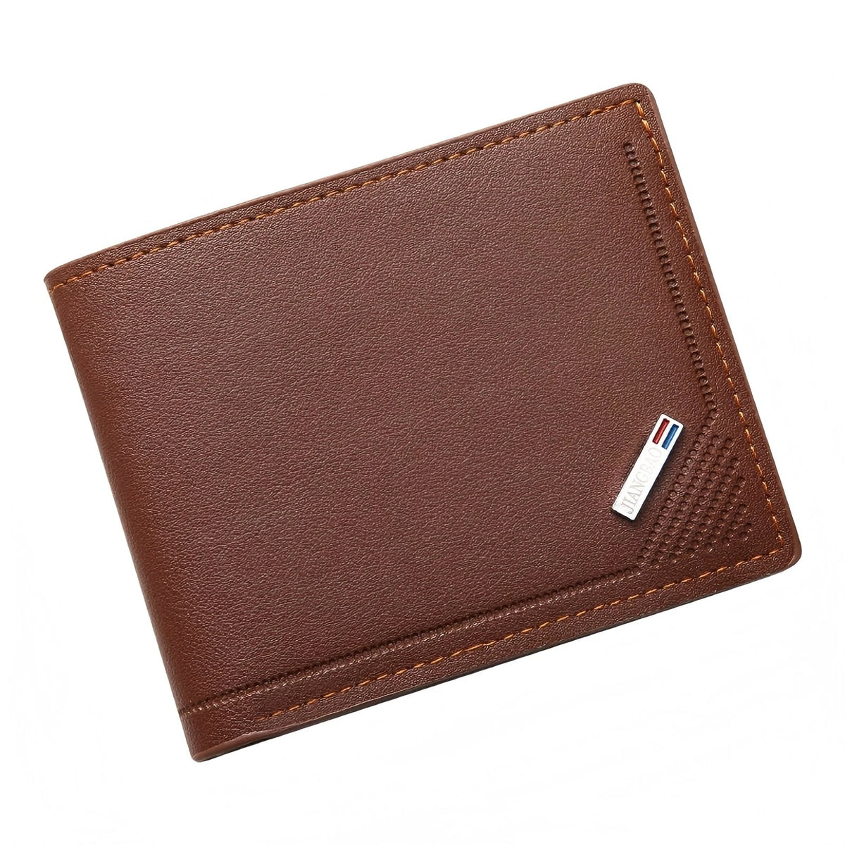 New Men's Short Leather Slim Wallets Business Man Money Clip Credit Card Holder Purse Thin Minimalist Bifold Wallet