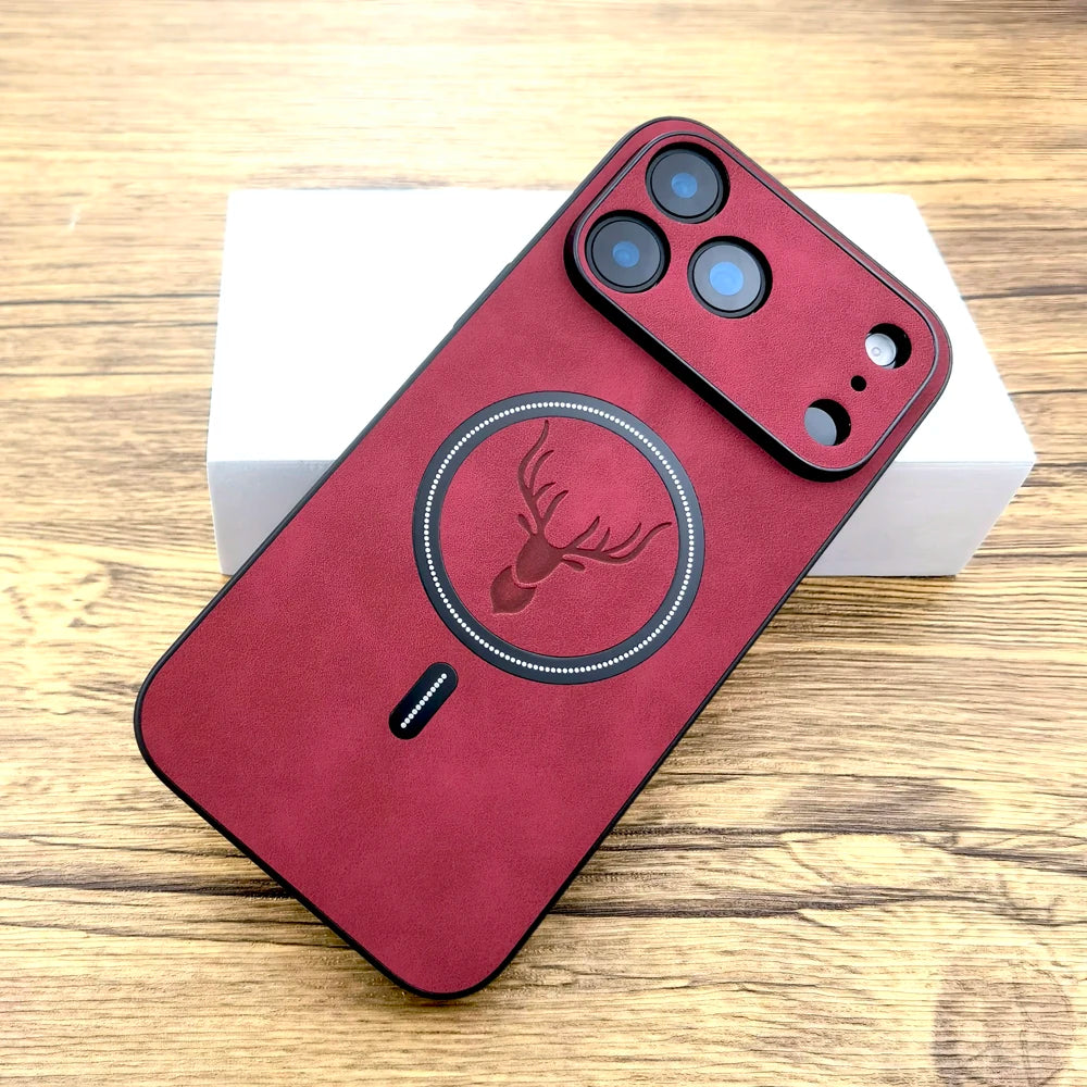 Luxury Leather Retra Case For iPhone 18 17 Air 16 E 16E 15 14 13 12 11 Pro Max 17Pro 16Pro For Magsafe Wireless Charge Covers